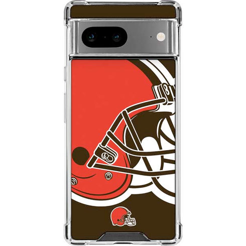 NFL Cleveland Browns Large Logo Google Pixel 7a Clear Case